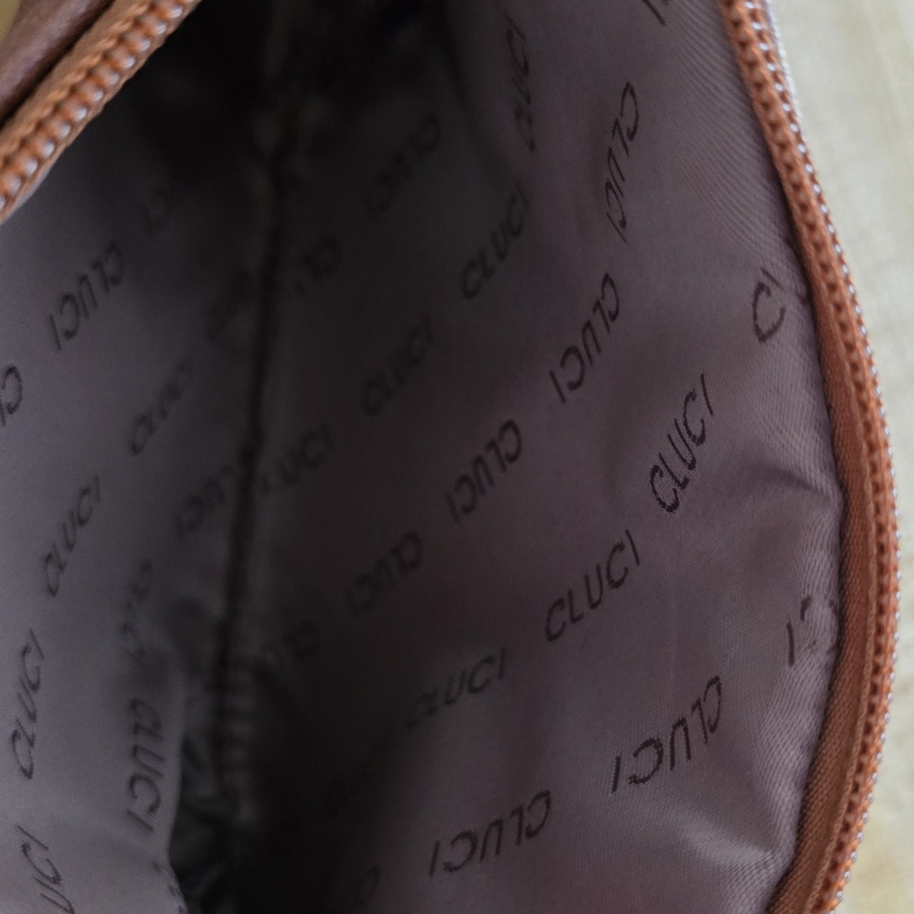 Cluci Tan Clutch Wristlet
